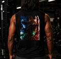 Oversized Sleeveless Gym Shirt for Men, Goals of a Conqueror Tank Top, Motivational Workout Tee, , Streetwear Muscle Tee