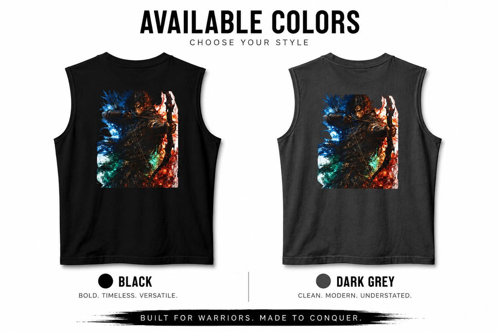 Oversized Sleeveless Gym Shirt for Men, Goals of a Conqueror Tank Top, Motivational Workout Tee, , Streetwear Muscle Tee