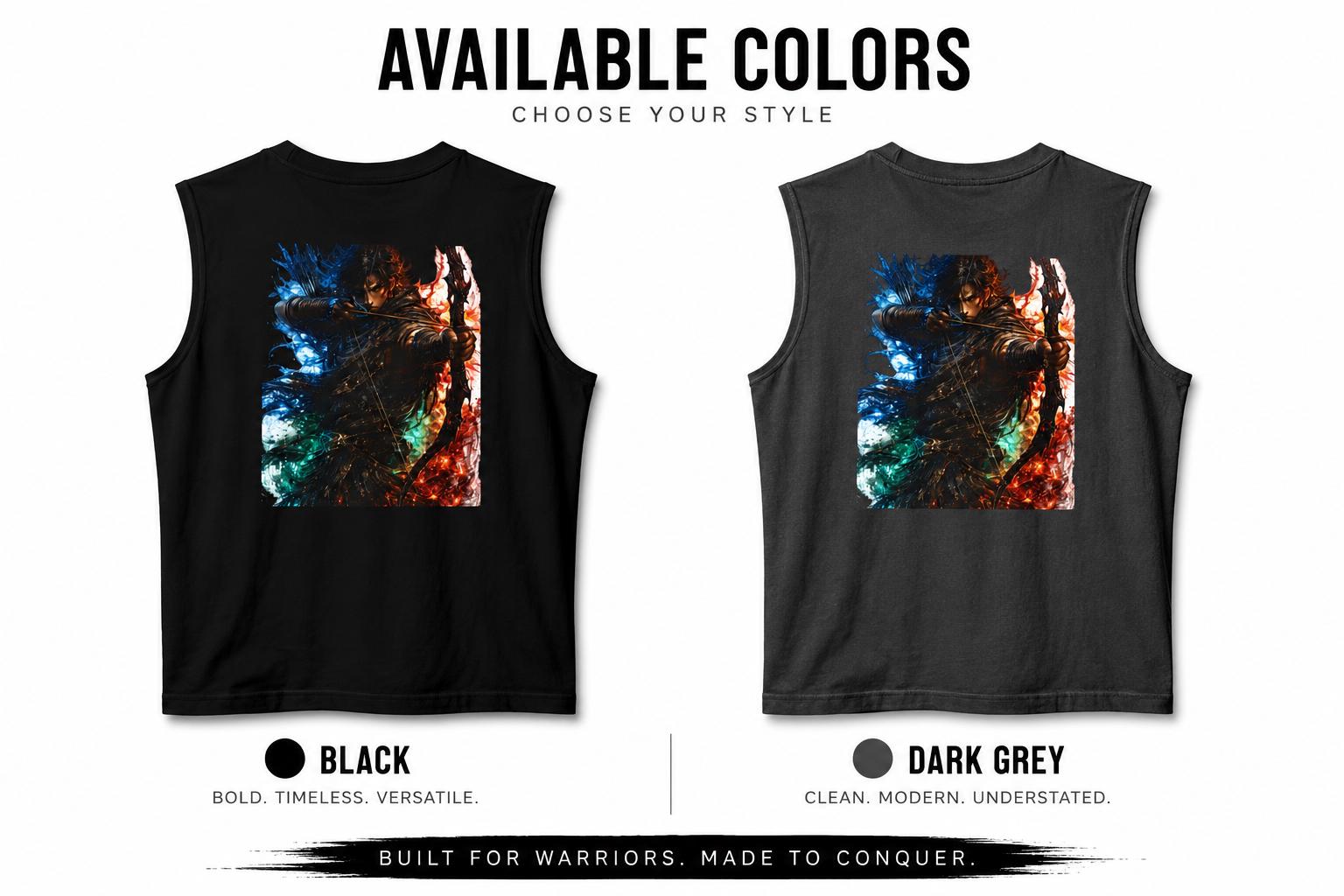 Oversized Sleeveless Gym Shirt for Men, Goals of a Conqueror Tank Top, Motivational Workout Tee, , Streetwear Muscle Tee