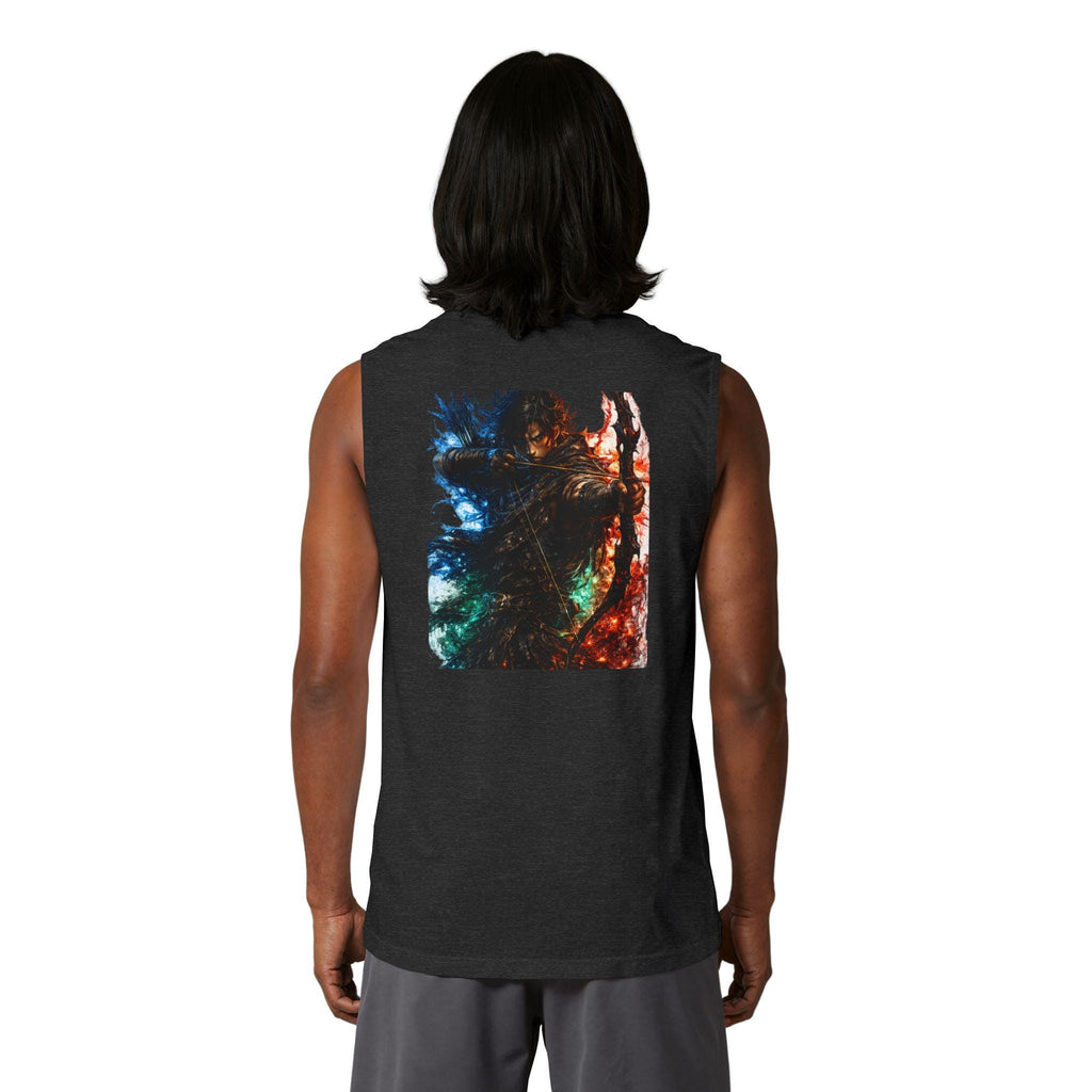 Oversized Sleeveless Gym Shirt for Men, Goals of a Conqueror Tank Top, Motivational Workout Tee, , Streetwear Muscle Tee
