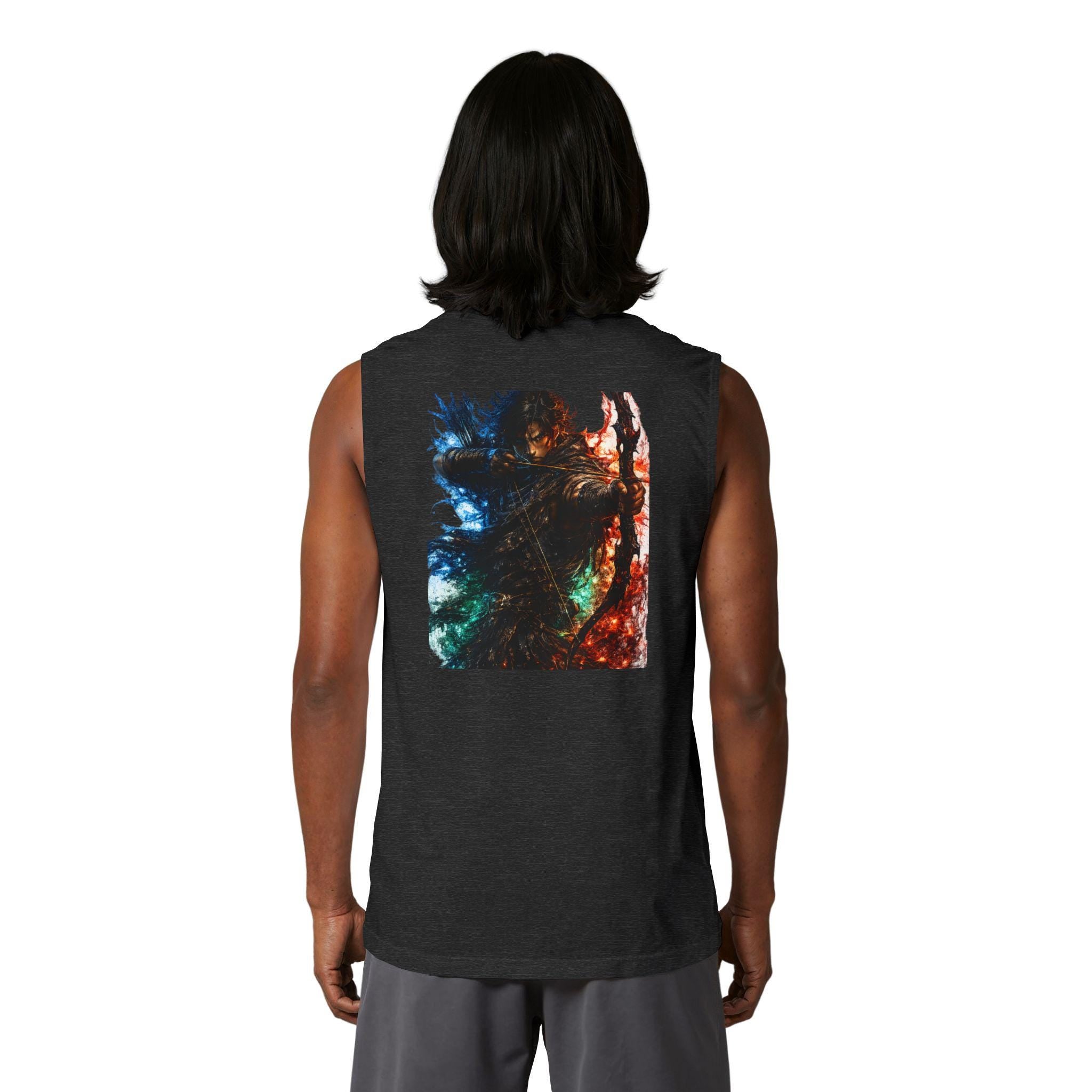 Oversized Sleeveless Gym Shirt for Men, Goals of a Conqueror Tank Top, Motivational Workout Tee, , Streetwear Muscle Tee