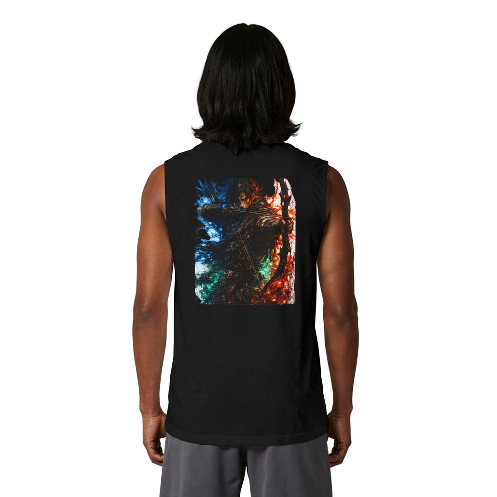 Oversized Sleeveless Gym Shirt for Men, Goals of a Conqueror Tank Top, Motivational Workout Tee, , Streetwear Muscle Tee