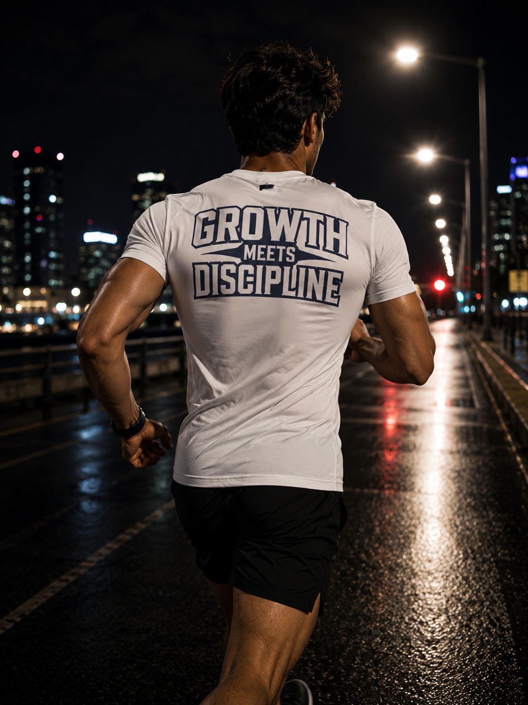 Growth Meets Discipline Men's Slim-Fit T-Shirt