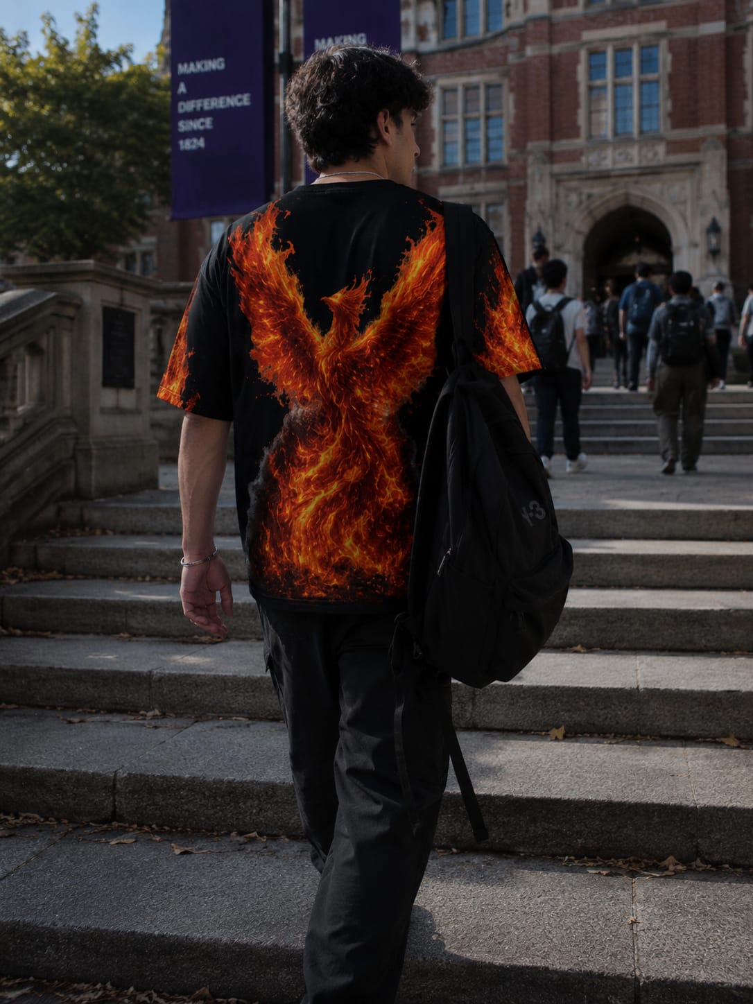 Forged By Fire Men's Oversized T-Shirt