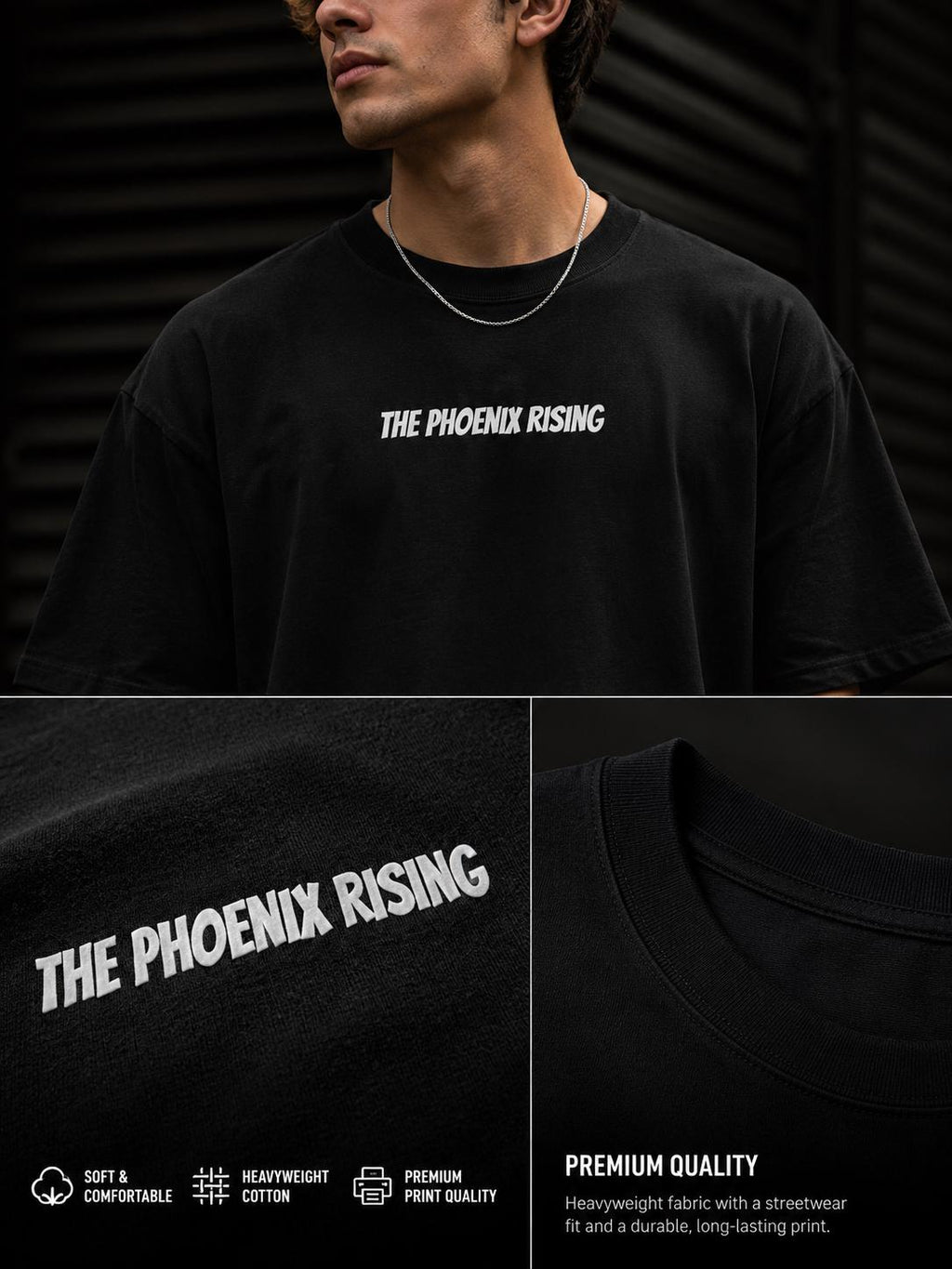 Phoenix Rising Graphic Tee, Oversized Streetwear Shirt, Motivational Back Print T Shirt, Vintage Washed Unisex Tee, Rebirth Graphic Tee