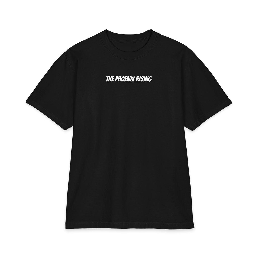 Phoenix Rising Graphic Tee, Oversized Streetwear Shirt, Motivational Back Print T Shirt, Vintage Washed Unisex Tee, Rebirth Graphic Tee