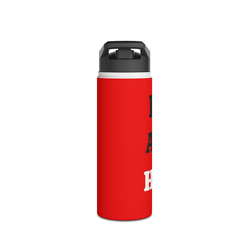 I AM HIM Motivational Stainless Steel Water Bottle Gym Flask  Insulated Sports Bottle Fitness Water Bottle Gift for Men