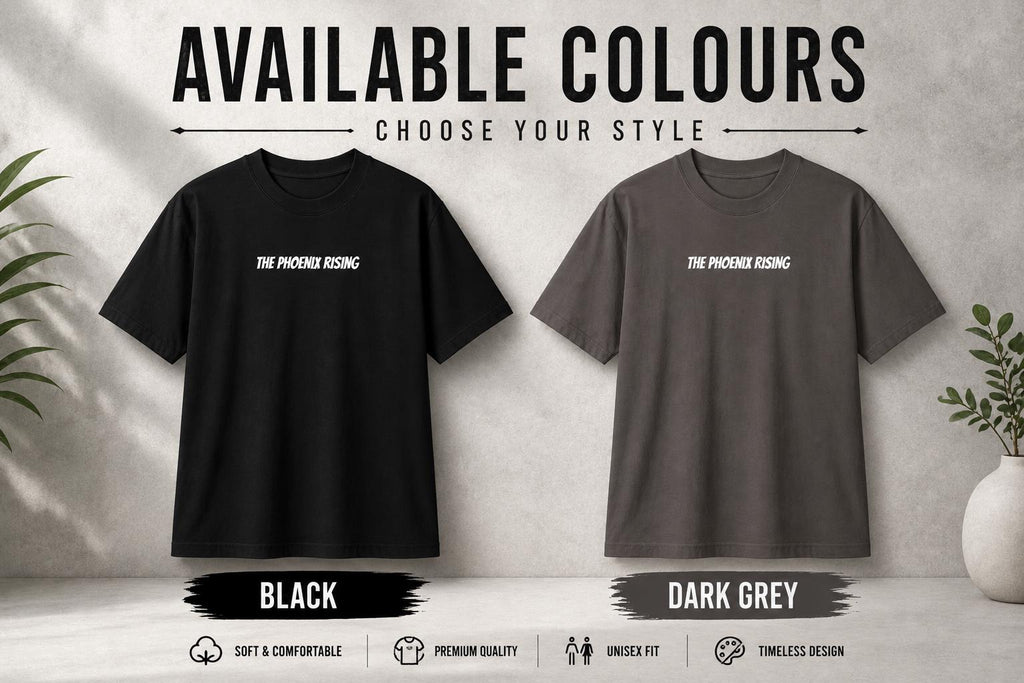 Phoenix Rising Graphic Tee, Oversized Streetwear Shirt, Motivational Back Print T Shirt, Vintage Washed Unisex Tee, Rebirth Graphic Tee