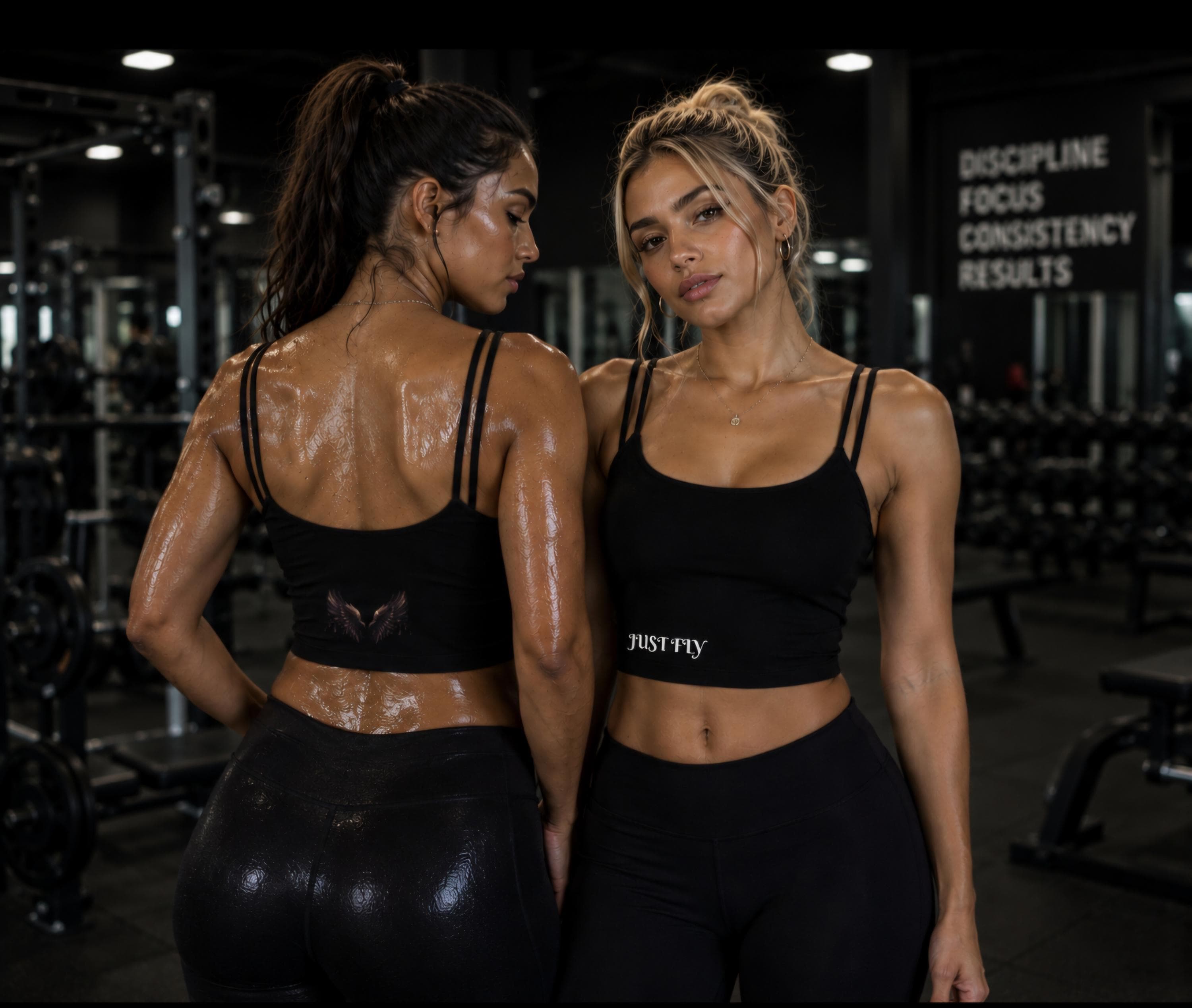 Just Fly Womens Luxe Bra Soft Stretch Aesthetic Sports Bra for Gym Yoga and Everyday Wear