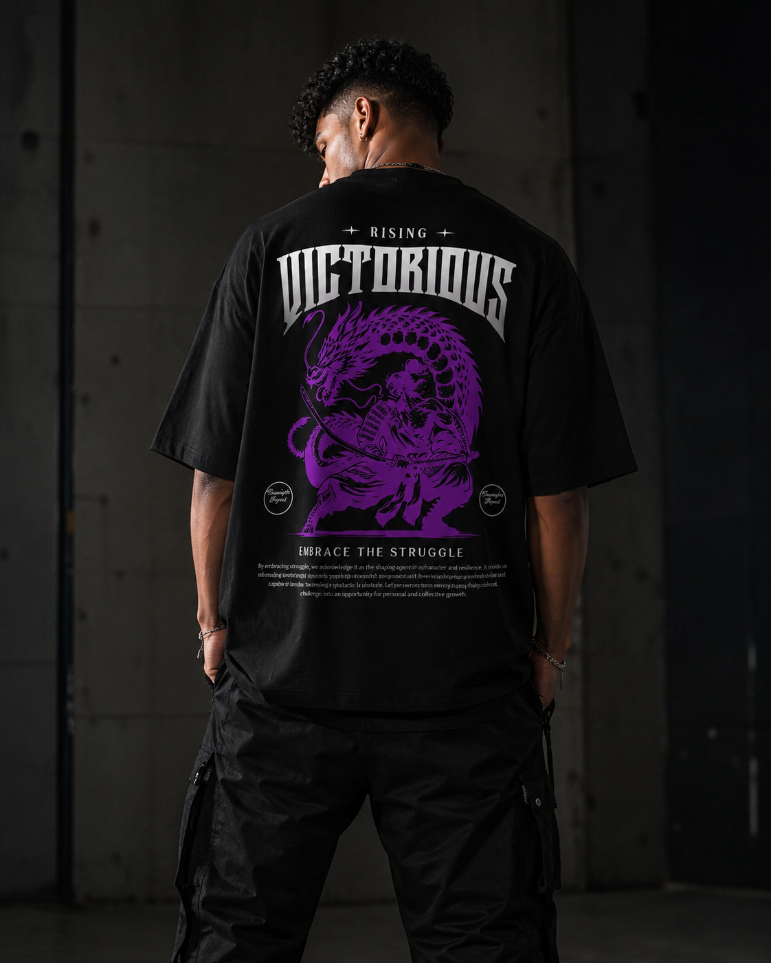 Rising Victorious Oversized Graphic T-shirt